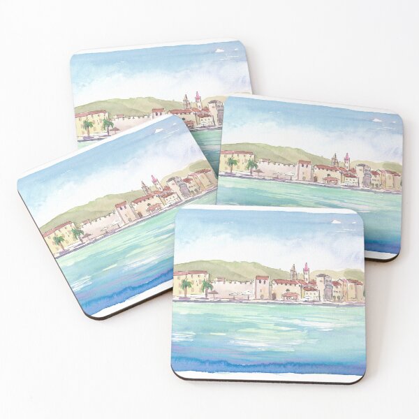 Item preview, Tranquil Waterfront Views of Historic Trogir, Croatia designed and sold by artshop77.