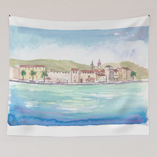 Item preview, Tranquil Waterfront Views of Historic Trogir, Croatia designed and sold by artshop77.