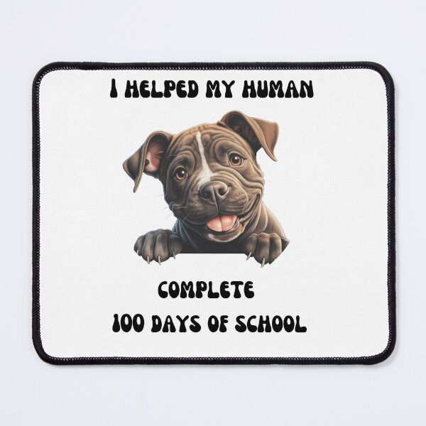Item preview, Pitbull dog 100 days of school helper designed and sold by M1234s.