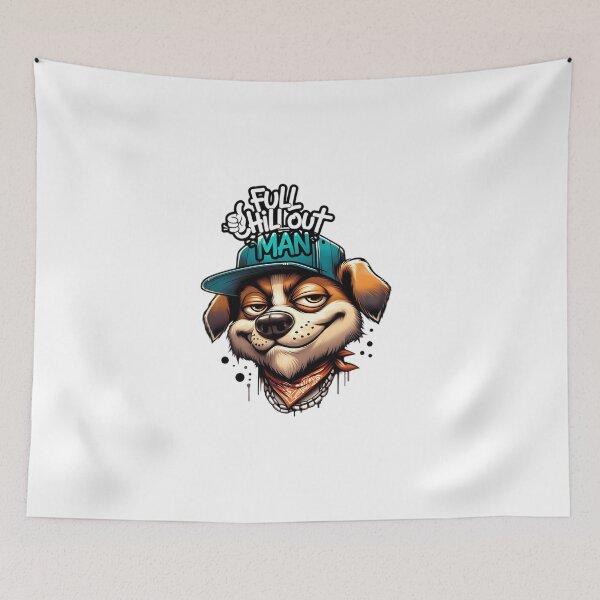 Item preview, Relaxed dog graffiti designed and sold by creativepers.