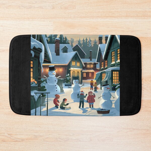 Item preview, Snowy Village in Storybook Style designed and sold by McVrax.
