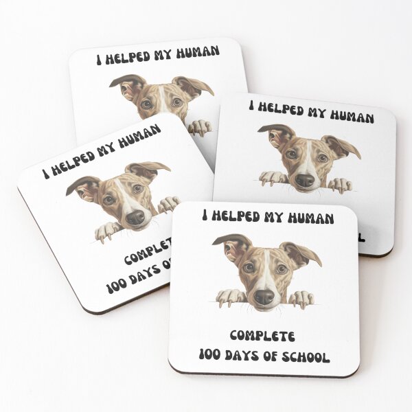 Item preview, Whippet dog 100 days of school helper designed and sold by M1234s.