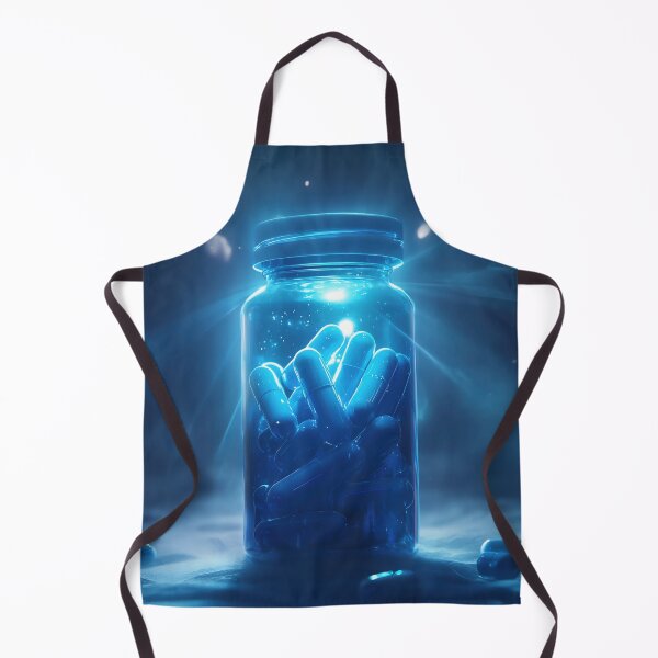 Item preview, Blue capsules in glass jar designed and sold by anytka.