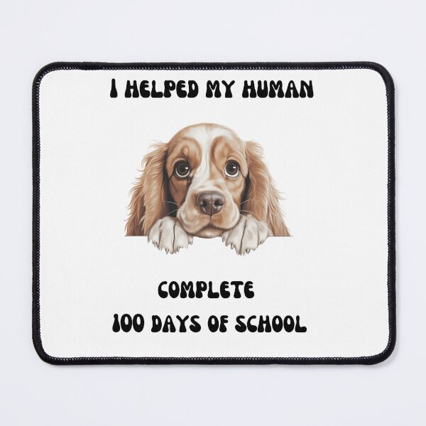 Item preview, Cocker Spaniel dog 100 days of school helper designed and sold by M1234s.