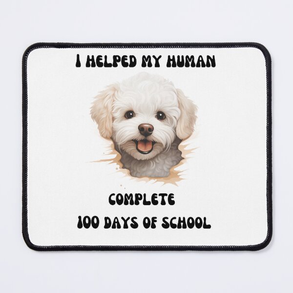 Item preview, Bichon dog 100 days of school helper designed and sold by M1234s.