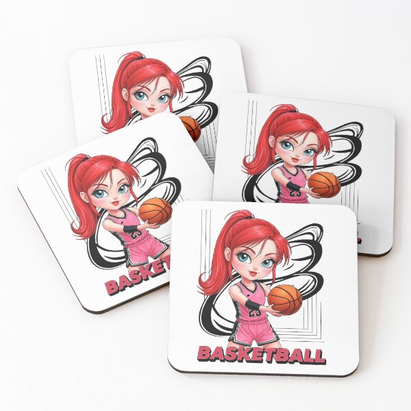 Item preview, Girl playing basketball, anime designed and sold by JonelleTshirts.