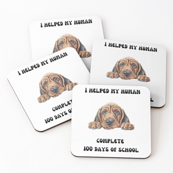 Item preview, Bloodhound dog 100 days of school helper designed and sold by M1234s.