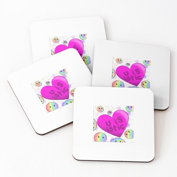 Item preview, u is istic heart with smileys designed and sold by Darkmelodydraws.