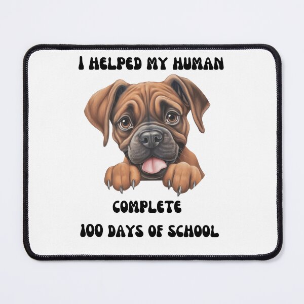 Item preview, Boxer dog 100 days of school helper designed and sold by M1234s.