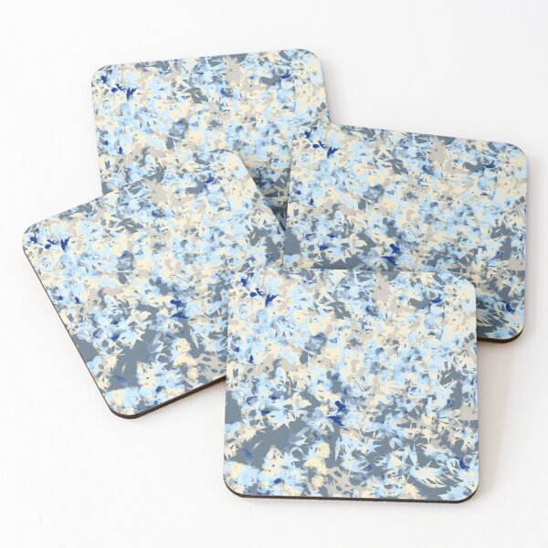 Item preview, Blue and Grey Decor Abstract Impressionist Repeat Pattern designed and sold by Sharon Schwalbe.