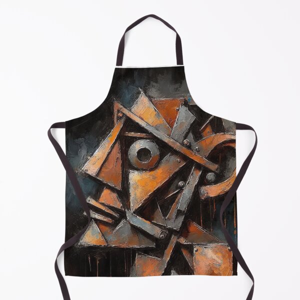 Item preview, Cubist Portrait in Metal designed and sold by PaintartPaint.