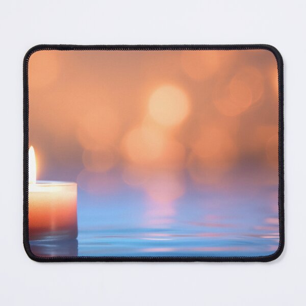 Item preview, Candle and flowers on table designed and sold by anytka.