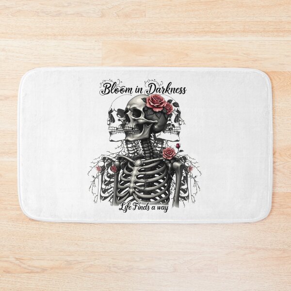 Item preview, Bloom In Darkness Life Finds a Way Skeleton With Rose Design designed and sold by GesparHouse.