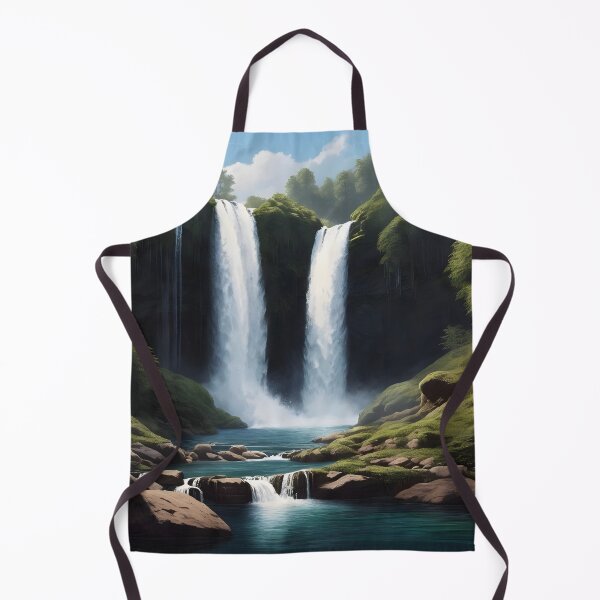 Item preview, waterfall in the green forest or green jungle 7 designed and sold by AA-designstore.