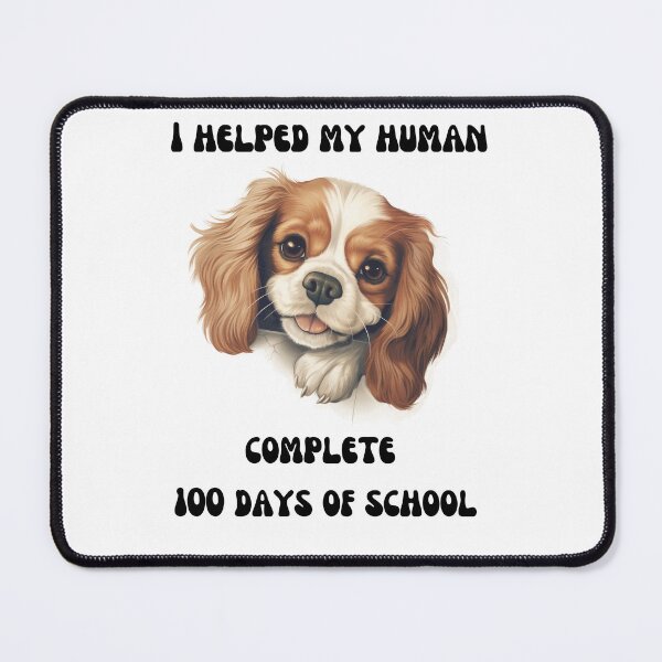 Item preview, Cavalier King Charles dog 100 days of school helper designed and sold by M1234s.