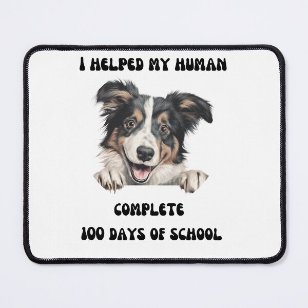 Item preview, Australian Shepherd dog 100 days of school helper designed and sold by M1234s.