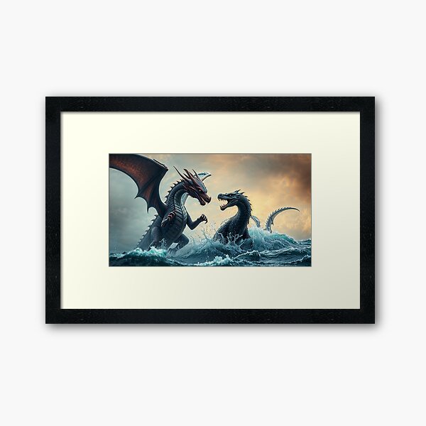 Item preview, Dragon and Serpent Battle designed and sold by Skye Ryan-Evans.