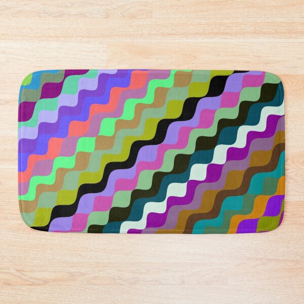 Aperçu de l'œuvre Ondes fractales angulaires multicolores abstraites 1 créée et vendue par SXW Designs.