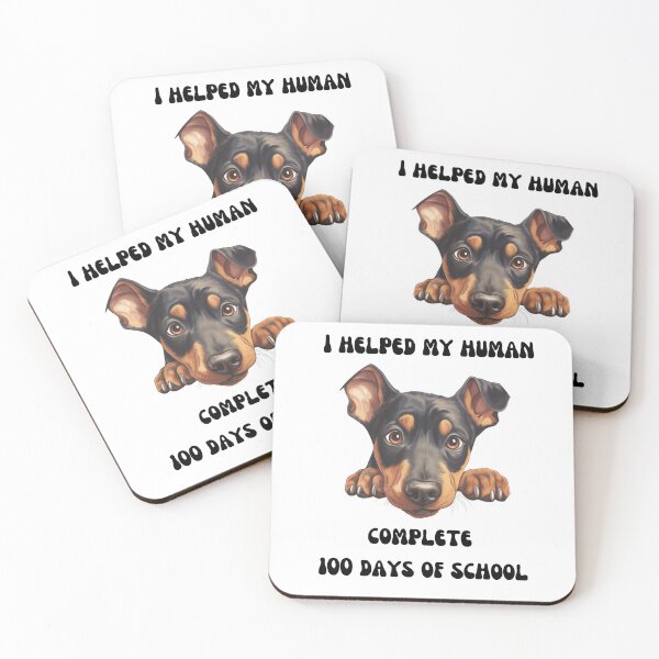 Item preview, Doberman Pinscher dog 100 days of school helper designed and sold by M1234s.