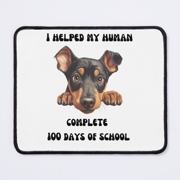 Item preview, Doberman Pinscher dog 100 days of school helper designed and sold by M1234s.