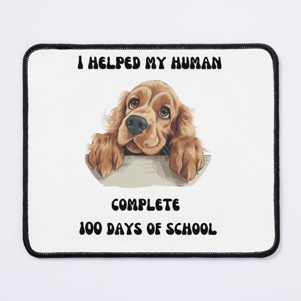Item preview, Cocker Spaniel dog 100 days of school helper designed and sold by M1234s.