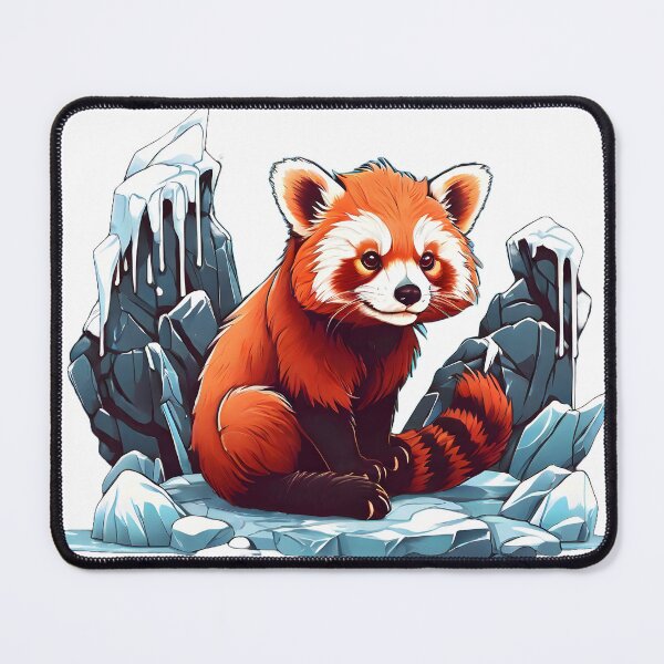 Item preview, cute red panda under the grip of ice designed and sold by Karaz's Animal Kingdom.