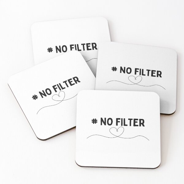 Item preview, #NO FILTER - black and white - realest designed and sold by TishCO.