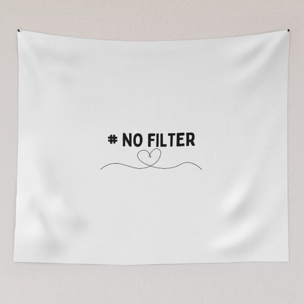 Item preview, #NO FILTER - black and white - realest designed and sold by TishCO.