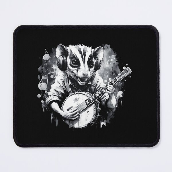 Item preview, Funny Opossum Playing Banjo designed and sold by box-artshop.