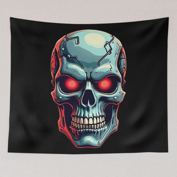 Item preview, The cyborg skull designed and sold by Sopilka.