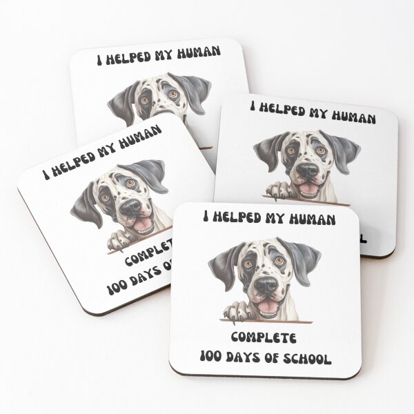 Item preview, Great Dane dog 100 days of school helper designed and sold by M1234s.
