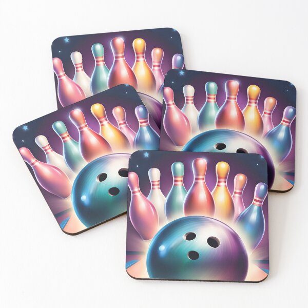 Item preview, Bowling ball and pretty colored pins designed and sold by Purr95.
