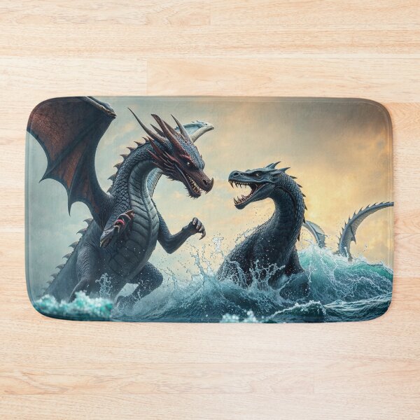 Item preview, Dragon and Serpent Battle designed and sold by Skye Ryan-Evans.