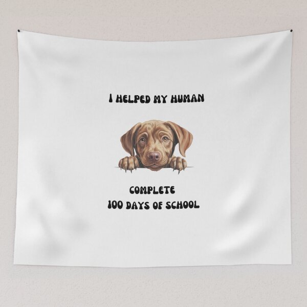 Item preview, Vizsla dog 100 days of school helper designed and sold by M1234s.