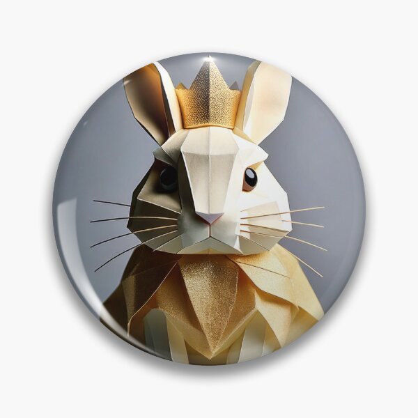 Item preview, Golden Origami King Rabbit - Alice in Wonderland designed and sold by addesignvlbg.