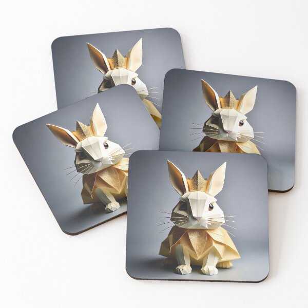 Item preview, Golden Origami King Rabbit - Alice in Wonderland designed and sold by addesignvlbg.