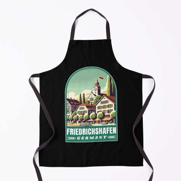Item preview, Friedrichshafen in Baden-Württemberg Germany Retro Art Travel Emblem designed and sold by MaateoDesign.