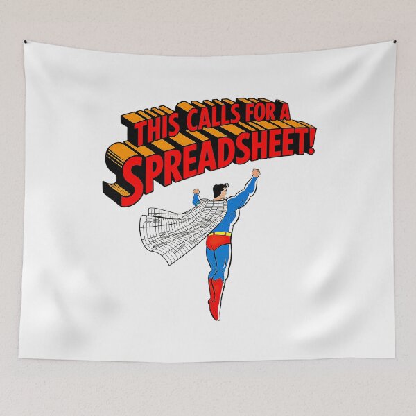Item preview, This Calls For A Spreadheet to the Rescue! designed and sold by Amanda's Factory.