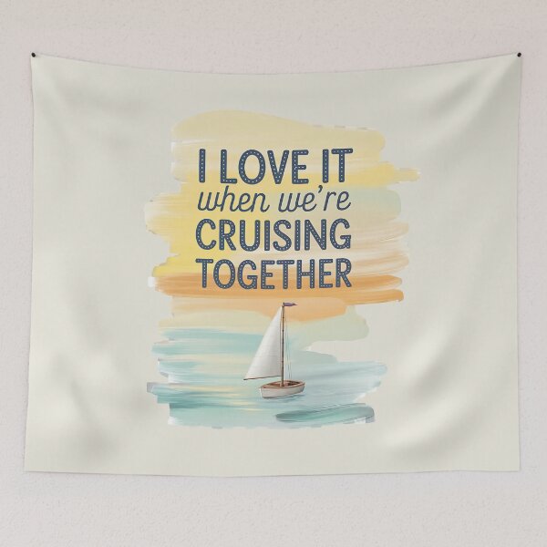 Item preview, Tranquil Ocean Journey – I Love It When We’re Cruising Together designed and sold by TeeGrit.