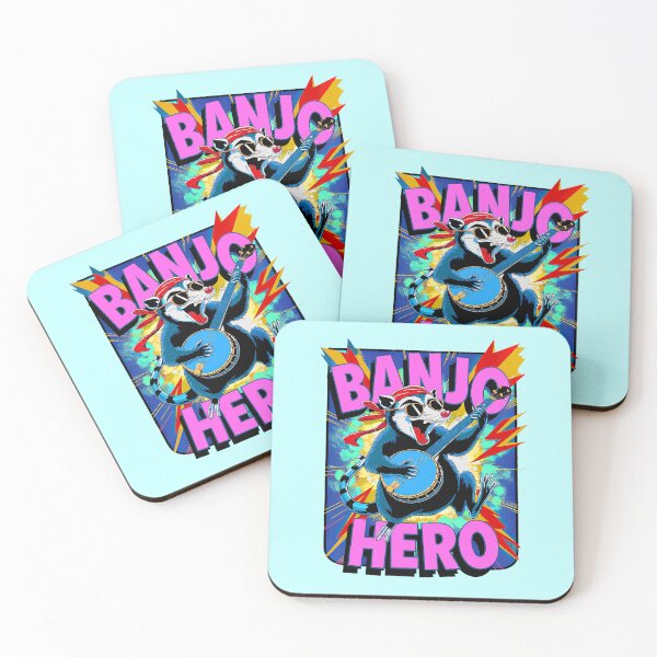 Item preview, Funny Opossum Playing Banjo Hero Rockin' the Wild! designed and sold by Amanda's Factory.