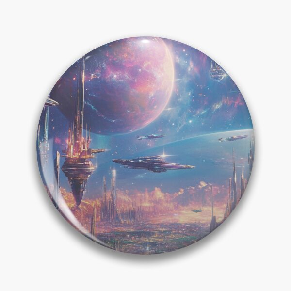 Item preview, Galactic City designed and sold by patternshoprad.