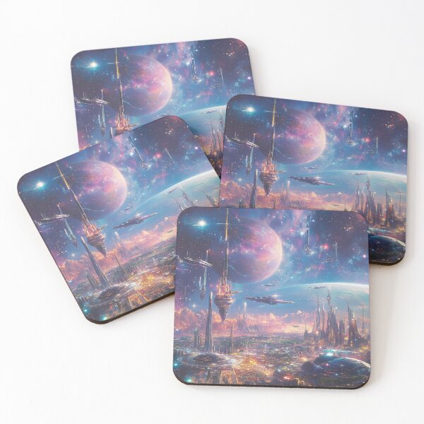 Item preview, Galactic City designed and sold by patternshoprad.