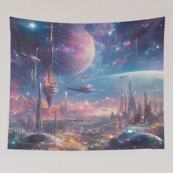 Item preview, Galactic City designed and sold by patternshoprad.