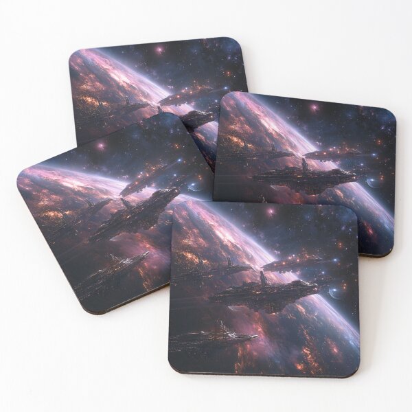 Item preview, Space war Ships designed and sold by patternshoprad.
