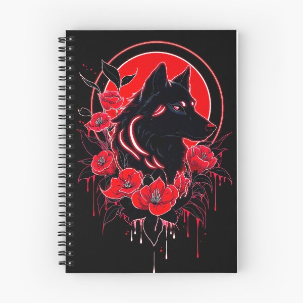 Item preview, Lunar Wolf in Crimson Blooms designed and sold by Exodoi.