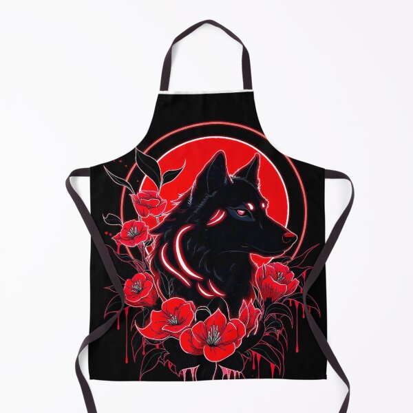 Item preview, Lunar Wolf in Crimson Blooms designed and sold by Exodoi.