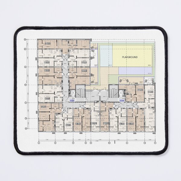 Item preview, project of a multistory building floor plan	 designed and sold by Familyshmot.