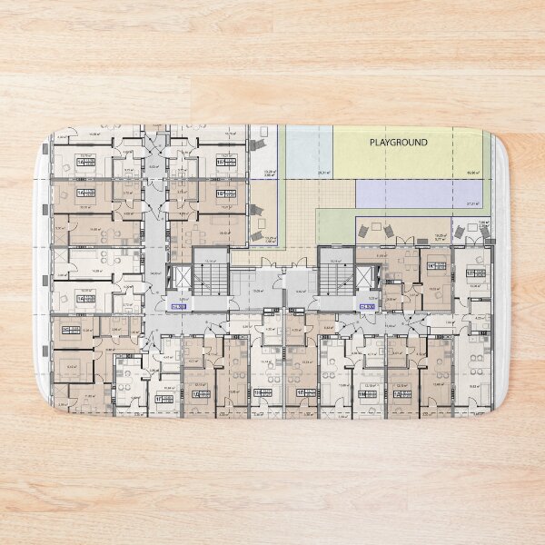 Item preview, project of a multistory building floor plan	 designed and sold by Familyshmot.