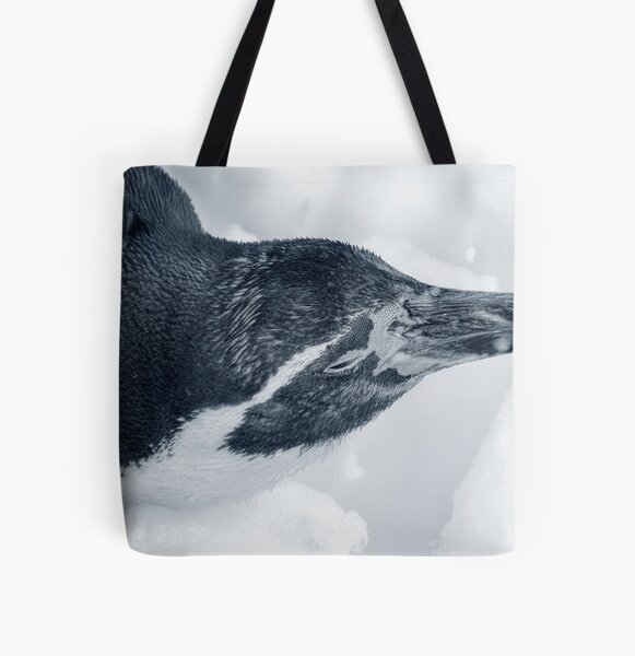 Penguin, Portrait, Close-up All Over Print Tote Bag