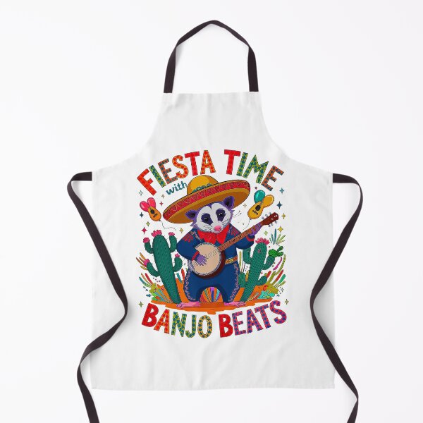 Item preview, Funny Opossum Playing Banjo Fiesta Time with Banjo designed and sold by Amanda's Factory.